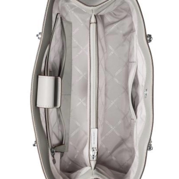 Michael Kors Elegant Gray Tote with Silver Accents - Picture 2 of 9